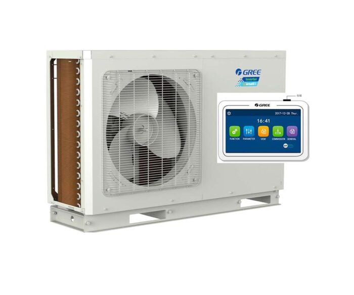 Oras-vanduo šilumos siurblys GREE VERSATI IV 10,2kW monoblokas